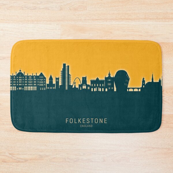 Item preview, Folkestone England Skyline designed and sold by ArtPrints.