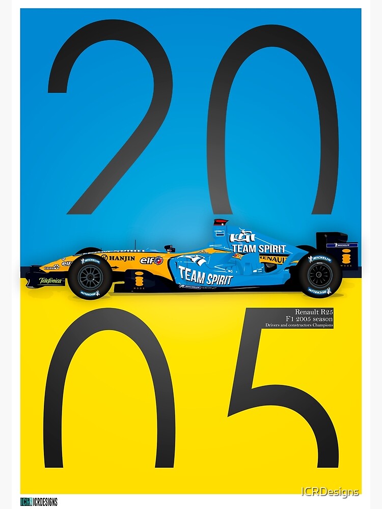 Fernando Alonso, world champion, Brazil 2005 print by Motorsport Images