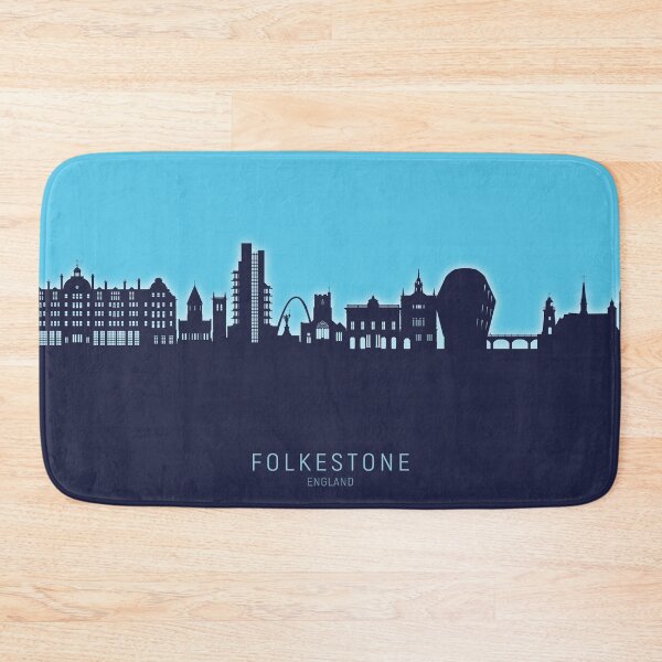 Item preview, Folkestone England Skyline designed and sold by ArtPrints.