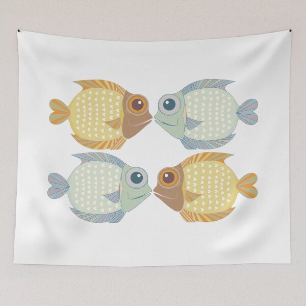 Item preview, 2 FISH + 2 FISH designed and sold by Jean Gregory Evans.