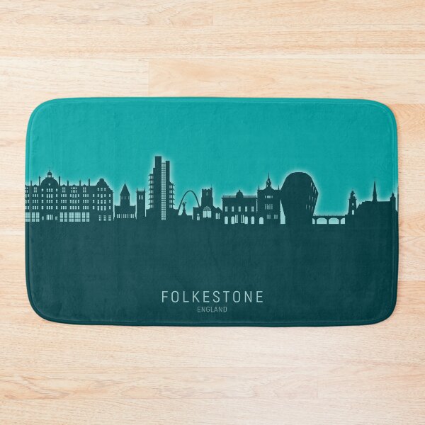 Item preview, Folkestone England Skyline designed and sold by ArtPrints.