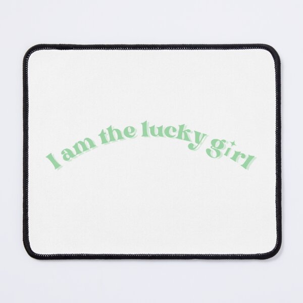 Item preview, I am the lucky girl sage green affirmations designed and sold by ArtByCelestial.