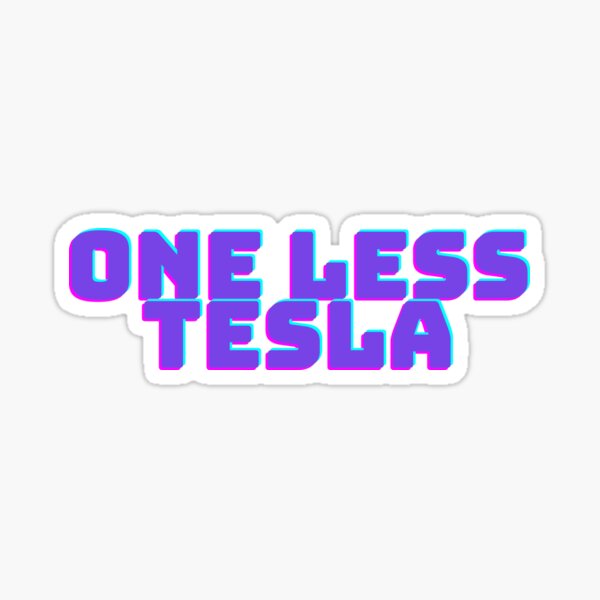Tesla Owner Magnetic Bumper Sticker ANTI ELON Tesla Club Bumper Magnet