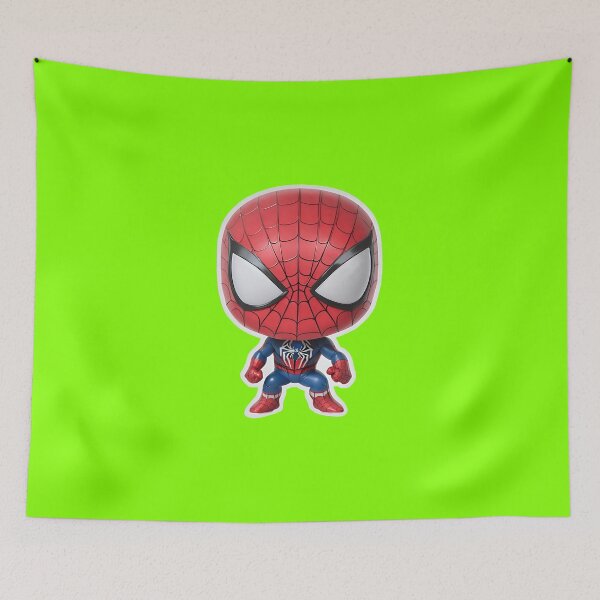 Item preview, Spidey Funko Fondo verde fluo designed and sold by Crazy4Graphics.