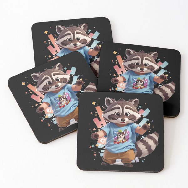 Item preview, Raccoon dancing designed and sold by TrendyPalette.