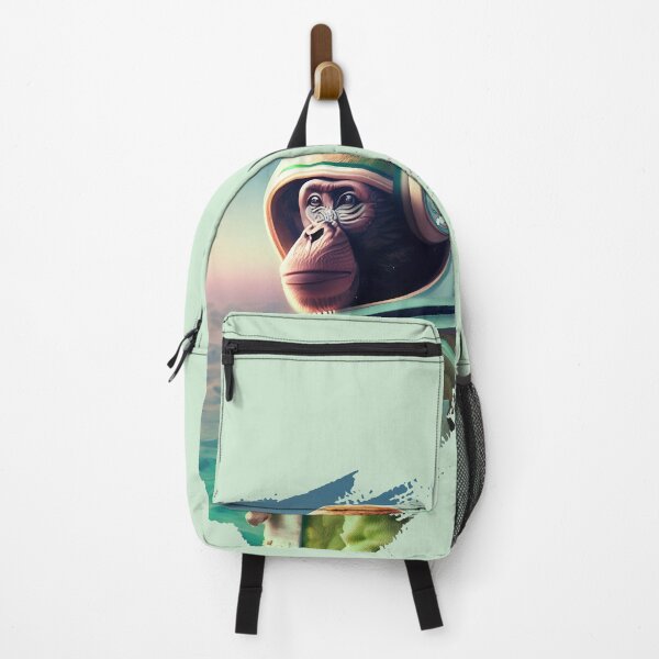 Item preview, Space Monkey Astronaut - Green Planet Landscape - Universe Explorer designed and sold by monkeybusiness.pt.