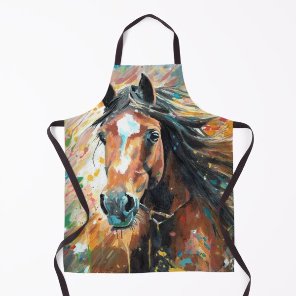 Item preview, HORSE ACRYLIC SPLATTER PAINTING  designed and sold by BazwoldArtist.