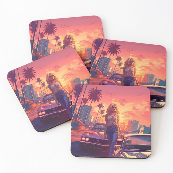 Item preview, Classic Car Couture Miami Vice Blonde Girl Dream designed and sold by Bored Elon.
