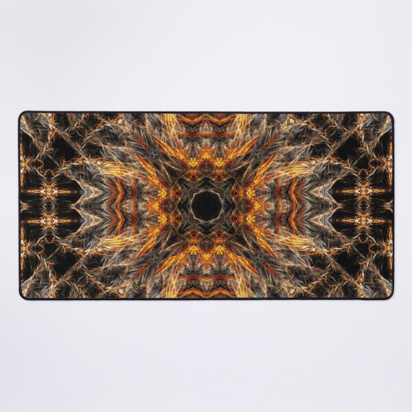 Item preview, rust-coloured shaggy threads emblem on black designed and sold by effervescence.