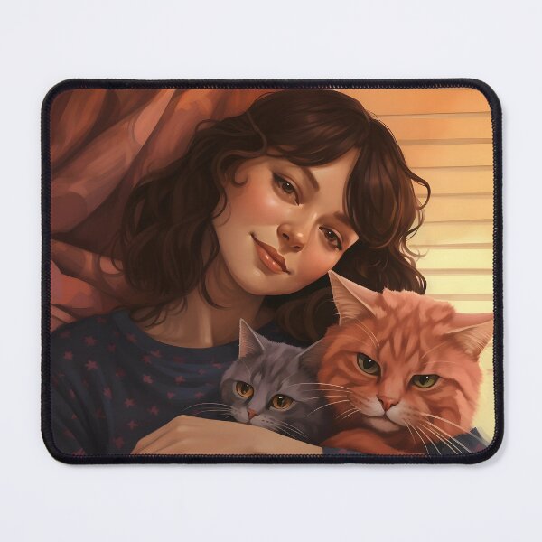 Item preview, Brunette Cat Mom designed and sold by dcrc.