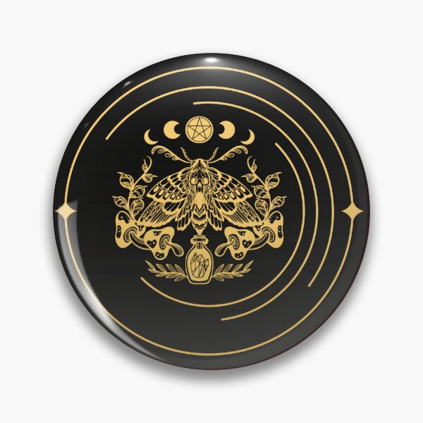 Item preview, Black & Gold Moth designed and sold by LokisCuriosity.