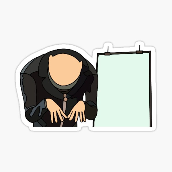 Gru meme Sticker for Sale by Eddlela