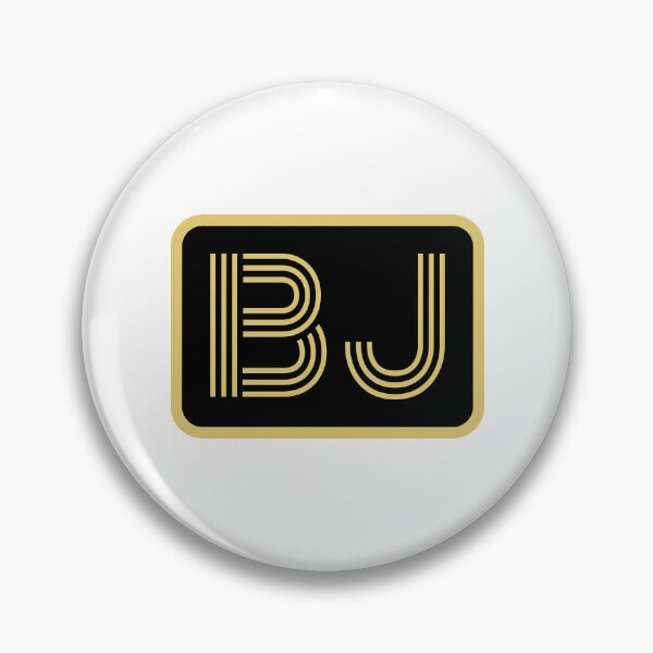 Item preview, BJ Initials Gold Geometric Letters designed and sold by Jeallan Designs.