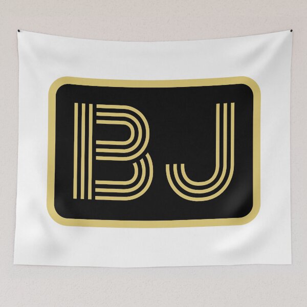 Item preview, BJ Initials Gold Geometric Letters designed and sold by Jeallan Designs.