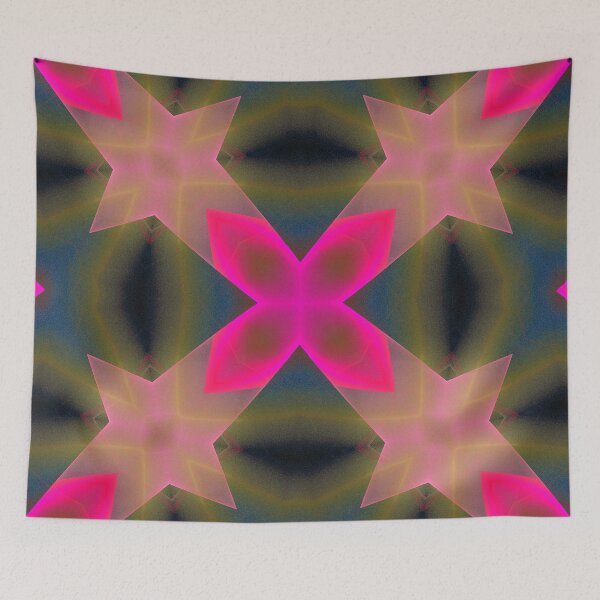 Item preview, pink star on gunmetal and blue designed and sold by effervescence.
