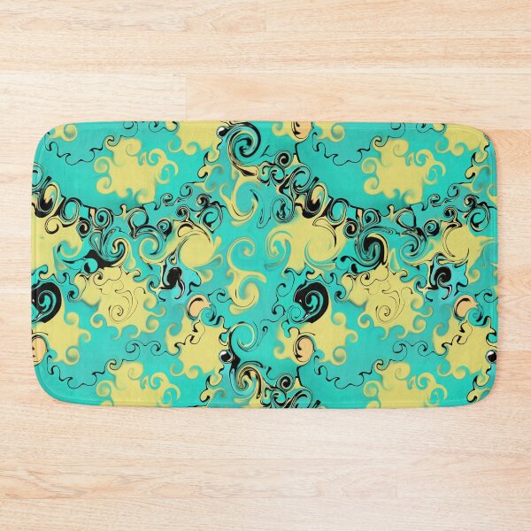 Item preview, Abstract Teal Paisley Pattern designed and sold by RefinedChic.