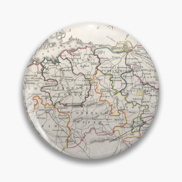 Item preview, Vintage Map of Limerick County Ireland (1846) designed and sold by BravuraMedia.