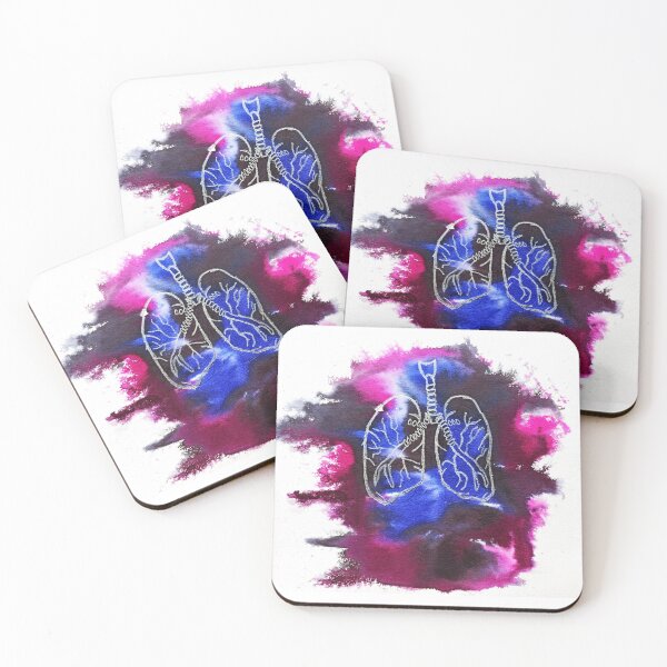 Item preview, Silver Lungs swimming in colour designed and sold by FluidWavesArt.