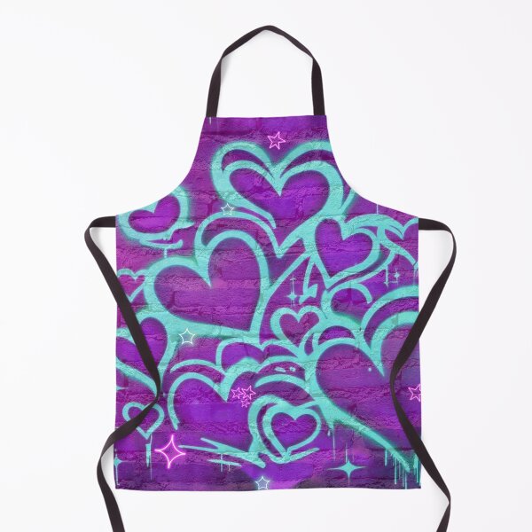 Item preview, Graffiti pink neon green love hearts designed and sold by RachelRebel.