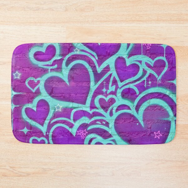 Item preview, Graffiti pink neon green love hearts designed and sold by RachelRebel.