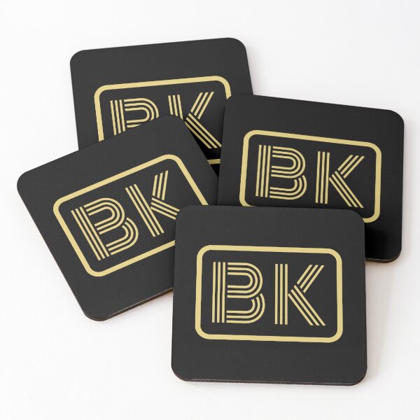 Item preview, BK Initials Gold Geometric Letters designed and sold by Jeallan Designs.