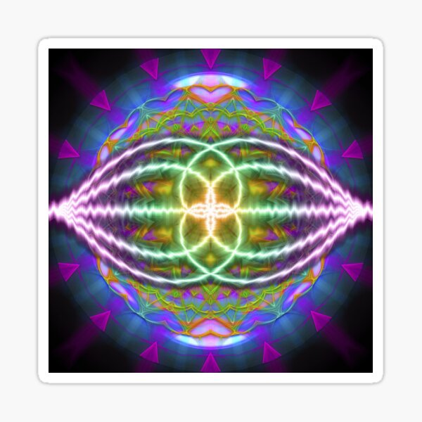 Psychedelic Electronic Audiotonic Sticker