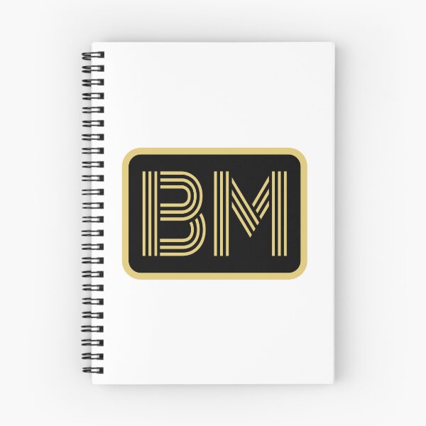 Item preview, Letras geométricas doradas iniciales BM designed and sold by Jeallan Designs.