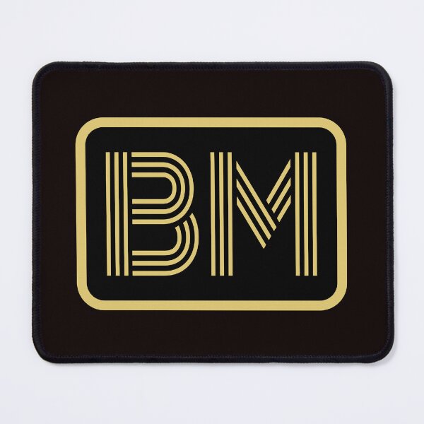 Item preview, BM Initials Gold Geometric Letters designed and sold by Jeallan Designs.