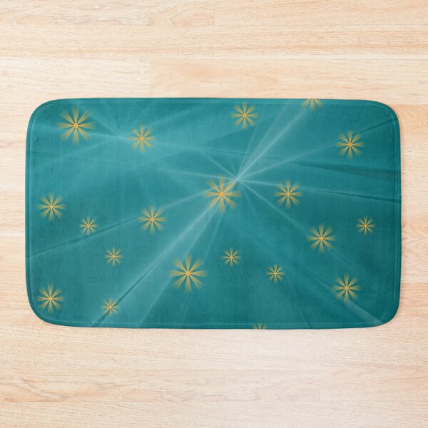 Item preview, Aqua Blue And Gold Star Design designed and sold by Rell1970.