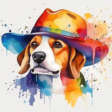 dessin de chien de cowboy