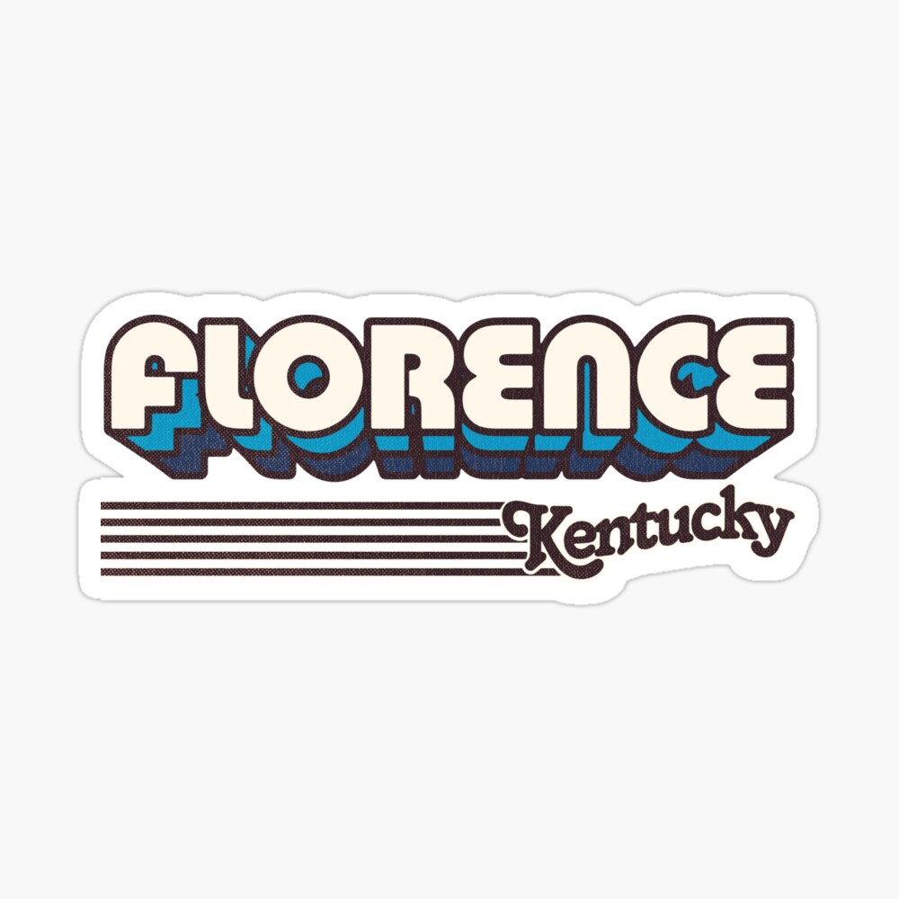 Florence, Kentucky | Retro Stripes Sticker