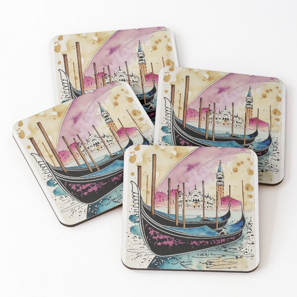 Item preview, Venice Gondola - Cities and Places - Watercolor Collection designed and sold by monkeybusiness.pt.