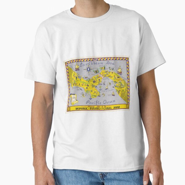 Item preview, Vintage Pictorial Map of Panama (1952) designed and sold by BravuraMedia.