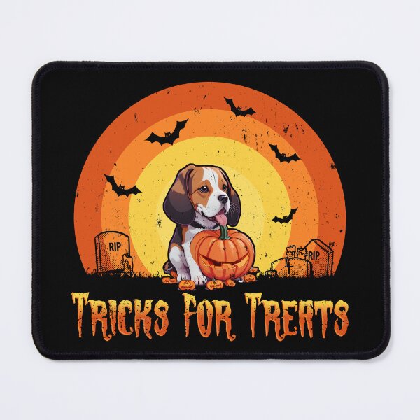 Item preview, Tricks for Treats Beagle - Halloween design for Spooky dog owners designed and sold by brindled.