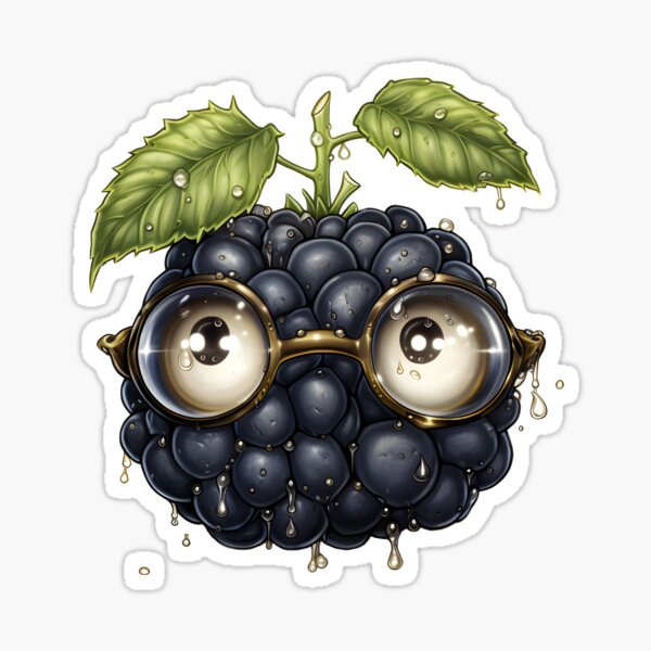 Item preview, Cute Blackberry Fruit Face designed and sold by The Bla in My Brain.