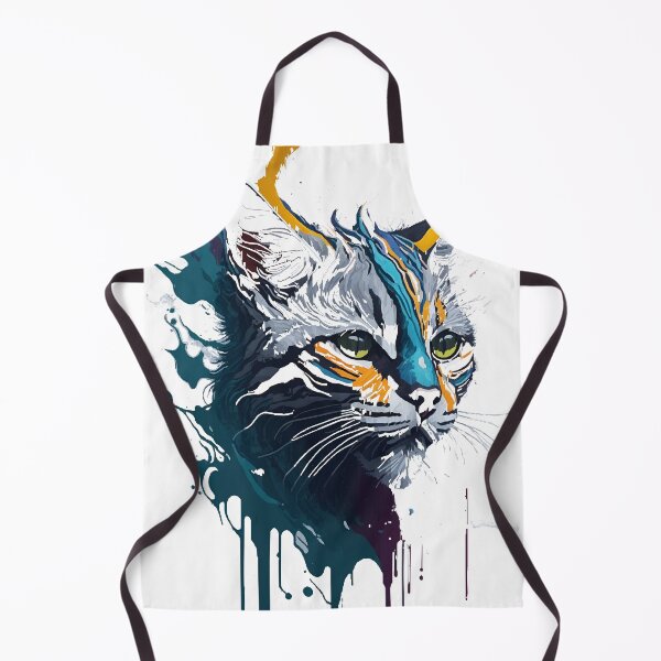 Aperçu de l'œuvre Chat d'art splash gris mignon créée et vendue par toshagearw.