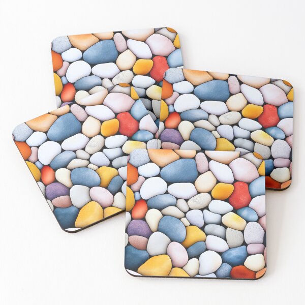 Item preview, illustration of colored stones designed and sold by LazyLifestyle.
