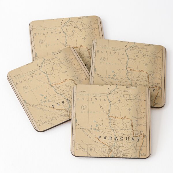 Item preview, Vintage Map of Paraguay (1924) designed and sold by BravuraMedia.
