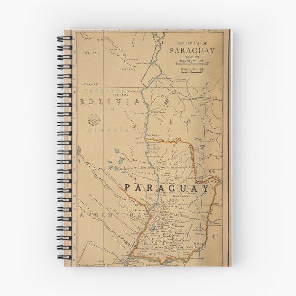 Item preview, Vintage Map of Paraguay (1924) designed and sold by BravuraMedia.