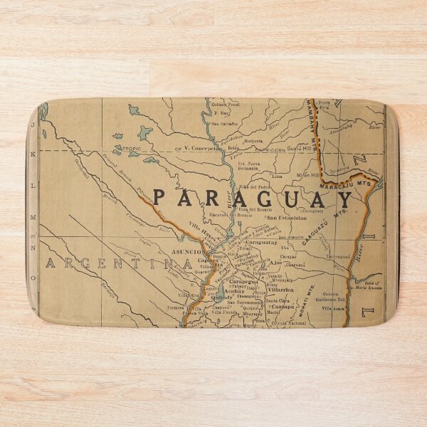 Item preview, Vintage Map of Paraguay (1924) designed and sold by BravuraMedia.