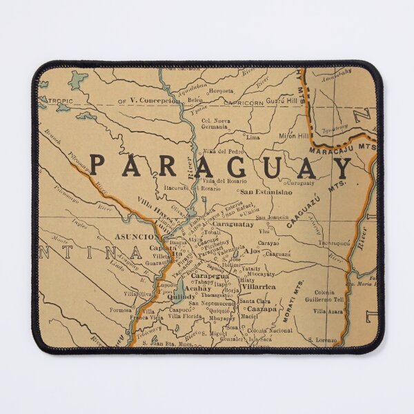 Item preview, Vintage Map of Paraguay (1924) designed and sold by BravuraMedia.