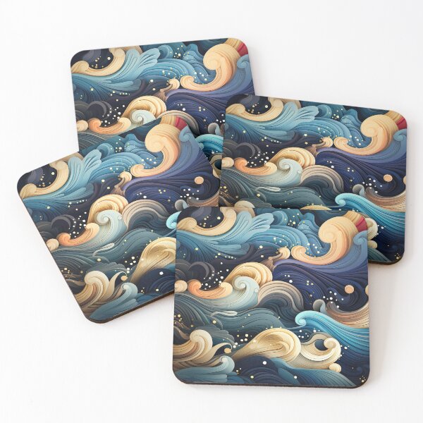 Item preview, Geometric Patterns and Fluid Waves: Featured Abstract Art Collection designed and sold by Belltwon.