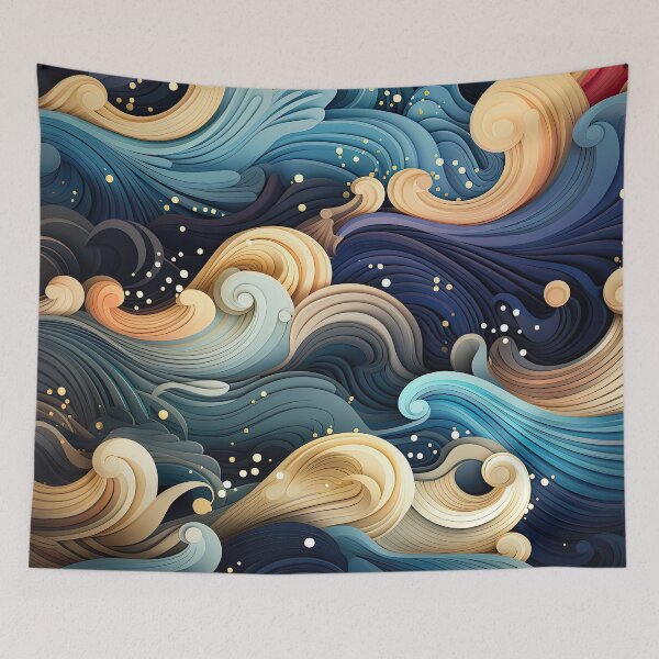 Item preview, Geometric Patterns and Fluid Waves: Featured Abstract Art Collection designed and sold by Belltwon.