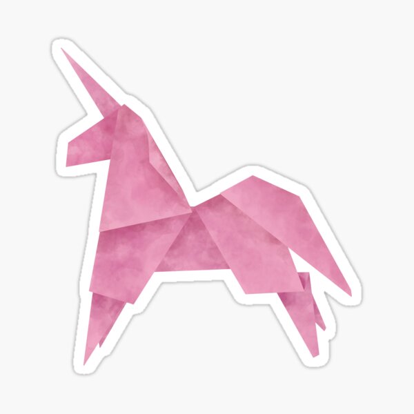 Item preview, Pink Origami Unicorn designed and sold by Brickbard.
