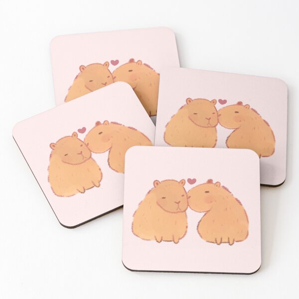 Item preview, Cute Capybaras in love  designed and sold by Mayarart.