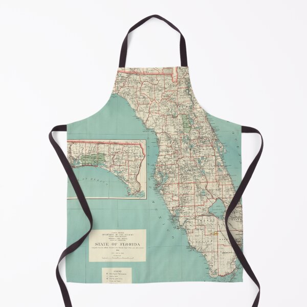 Item preview, Vintage Map of Florida (1926) designed and sold by BravuraMedia.