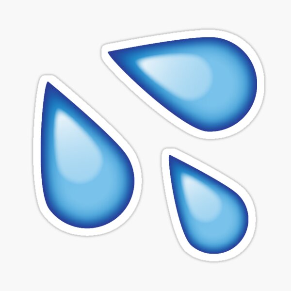 Rain Drop Emoji Stickers for Sale Redbubble