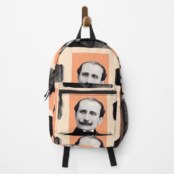 Item preview, French Poet Edmond Rostand - orange - illustration  designed and sold by Litstoy.