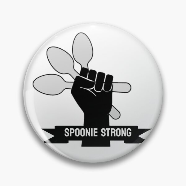 Item preview, Spoonie Strong (grayscale) designed and sold by rsut32.