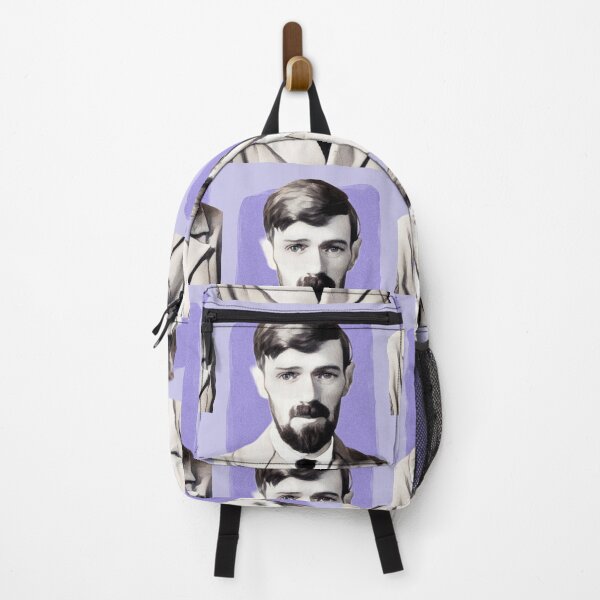 Item preview, English Novelist D. H. Lawrence - purple - illustration designed and sold by Litstoy.